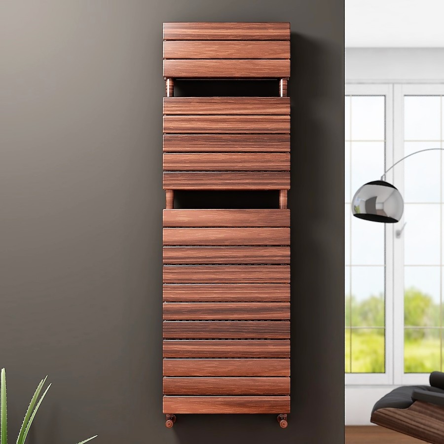 Type 21H Decorative Towel Warmer 500x1550 Wood Effect