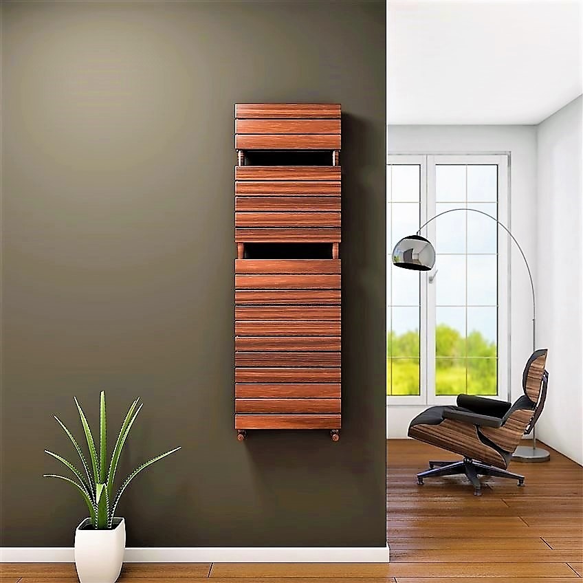 Type 21H Decorative Towel Warmer 500x1550 Wood Effect