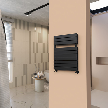 - Type 21H Decorative Towel Warmer 600x810 Matt Black  - Type 21H Decorative Towel Warmer 600x810 Matt Black