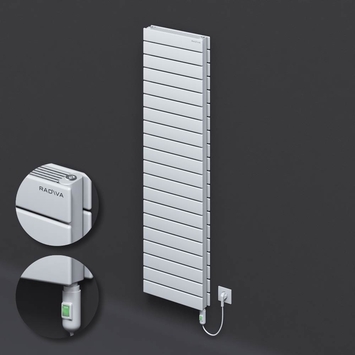 Radiva - Type 21H Electric Steel Decorative Radiator 1476x400 White (On/Off Button) 1200W