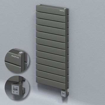 Radiva - Type 21H Electric Steel Decorative Radiator 884x400 Anthracite (KTX3 Thermostat) 1000W