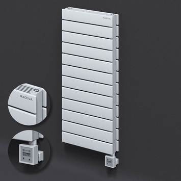 Radiva - Type 21H Electric Steel Decorative Radiator 884x400 White (KTX3 Thermostat) 1000W