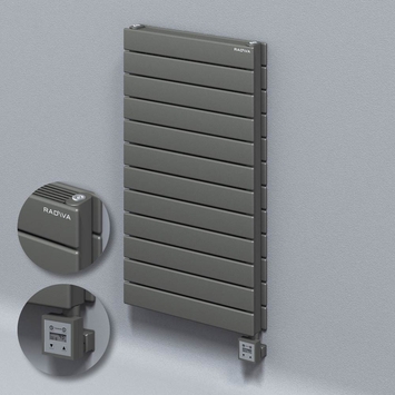 Radiva - Type 21H Electric Steel Decorative Radiator 884x500 Anthracite (KTX3 Thermostat) 1000W