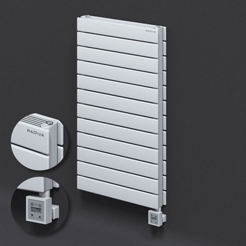 Radiva - Type 21H Electric Steel Decorative Radiator 884x500 White (KTX3 Thermostat) 1000W