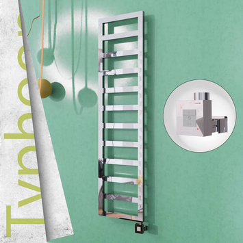 Radiva - Typhoon Elektrikli Paslanmaz Çelik Havlupan 400x1020 Ayna Polisaj (KTX1 Termostat) 300W