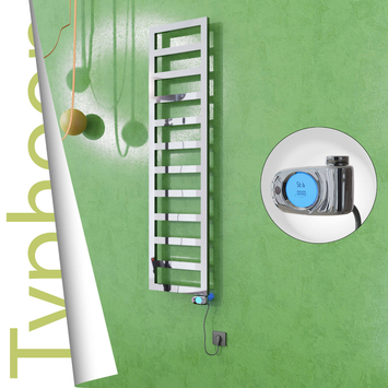 Radiva - Typhoon Elektrikli Paslanmaz Çelik Havlupan 400x1020 Ayna Polisaj (Musa Termostat) 300W