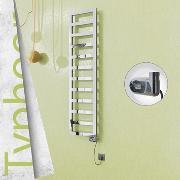 Radiva - Typhoon Elektrikli Paslanmaz Çelik Havlupan 400x1020 Ayna Polisaj (Thesis Termostat) 300W