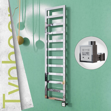 Radiva - Typhoon Elektrikli Paslanmaz Çelik Havlupan 400x1020 Satin Polisaj (KTX3 Termostat) 300W