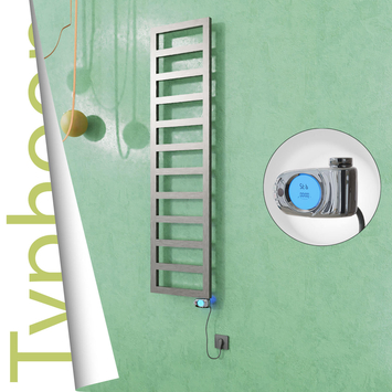 Radiva - Typhoon Elektrikli Paslanmaz Çelik Havlupan 400x1020 Satin Polisaj (Musa Termostat) 300W