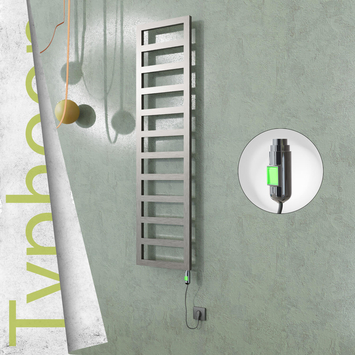 Radiva - Typhoon Elektrikli Paslanmaz Çelik Havlupan 400x1020 Satin Polisaj (On/Off Düğmeli) 300W