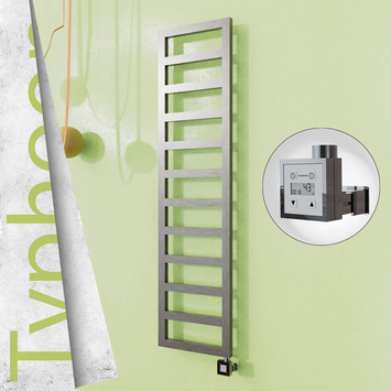 Radiva - Typhoon Elektrikli Paslanmaz Çelik Havlupan 400x1020 Satine Altın (KTX3 Termostat) 300W