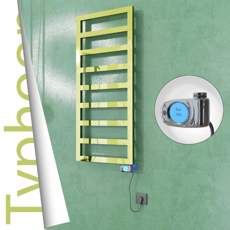 TYPHOON Elektrikli Paslanmaz Çelik Havlupan 400x1160 Altın (Musa Termostat) 300W