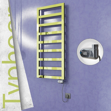 Radiva - Typhoon Elektrikli Paslanmaz Çelik Havlupan 400x1160 Altın (Thesis Termostat) 300W