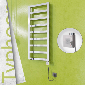 Radiva - Typhoon Elektrikli Paslanmaz Çelik Havlupan 400x1160 Ayna Polisaj (KTX1 Termostat) 300W Spiral Kablolu