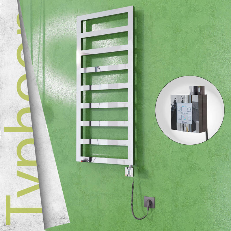 TYPHOON Elektrikli Paslanmaz Çelik Havlupan 400x1160 Ayna Polisaj (KTX4 Termostat) 300W Spiral Kablolu