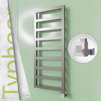 Radiva - Typhoon Elektrikli Paslanmaz Çelik Havlupan 400x1160 Satin Polisaj (KTX1 Termostat) 300W