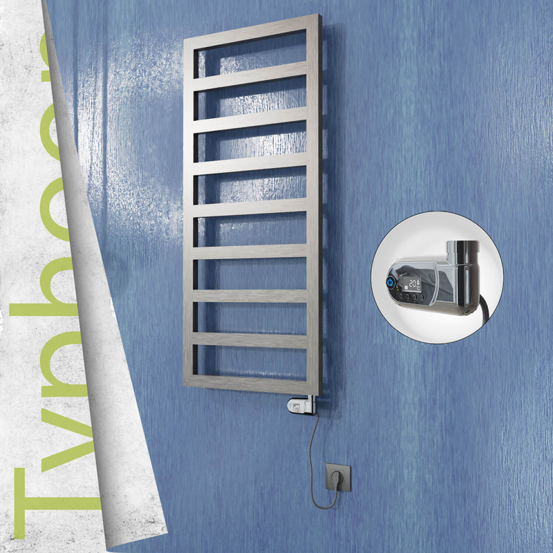 TYPHOON Elektrikli Paslanmaz Çelik Havlupan 400x1160 Satin Polisaj (Thesis Termostat) 300W