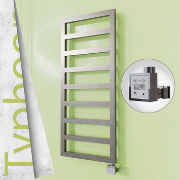 Radiva - Typhoon Elektrikli Paslanmaz Çelik Havlupan 400x1160 Satine Altın (KTX3 Termostat) 300W