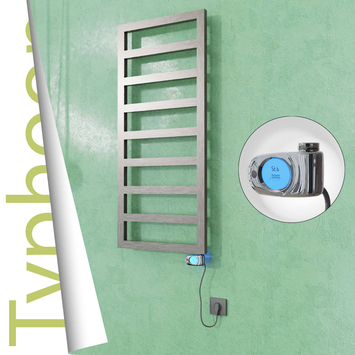  - TYPHOON Elektrikli Paslanmaz Çelik Havlupan 400x1160 Satine Altın (Musa Termostat) 300W