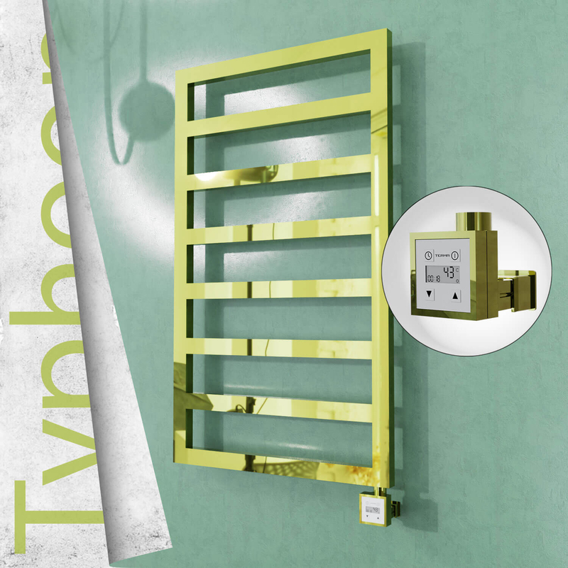TYPHOON Elektrikli Paslanmaz Çelik Havlupan 400x1580 Altın (KTX3 Termostat) 300W