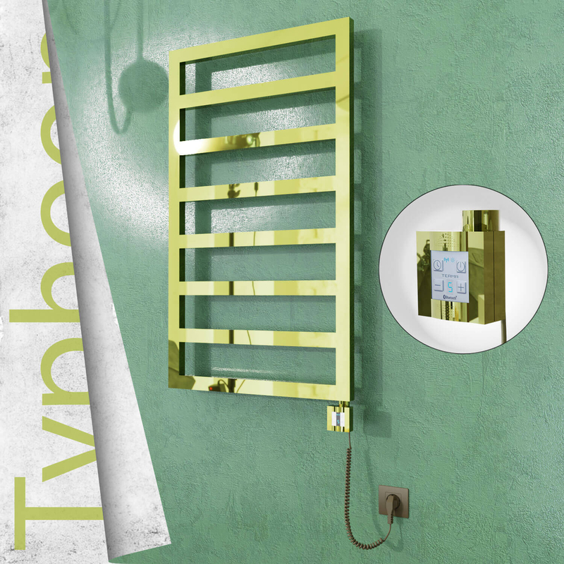 TYPHOON Elektrikli Paslanmaz Çelik Havlupan 400x1580 Altın (KTX4 Termostat) 300W Spiral Kablolu