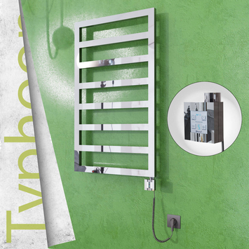 Radiva - Typhoon Elektrikli Paslanmaz Çelik Havlupan 400x1580 Ayna Polisaj (KTX4 Termostat) 300W Spiral Kablolu