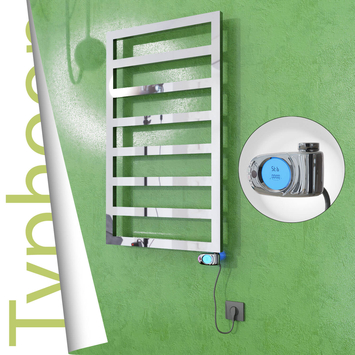 Radiva - Typhoon Elektrikli Paslanmaz Çelik Havlupan 400x1580 Ayna Polisaj (Musa Termostat) 300W
