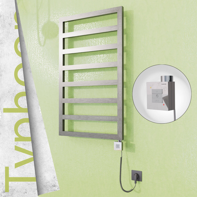 TYPHOON Elektrikli Paslanmaz Çelik Havlupan 400x1580 Satin Polisaj (KTX1 Termostat) 300W Spiral Kablolu