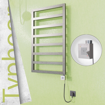 Radiva - Typhoon Elektrikli Paslanmaz Çelik Havlupan 400x1580 Satin Polisaj (KTX1 Termostat) 300W Spiral Kablolu