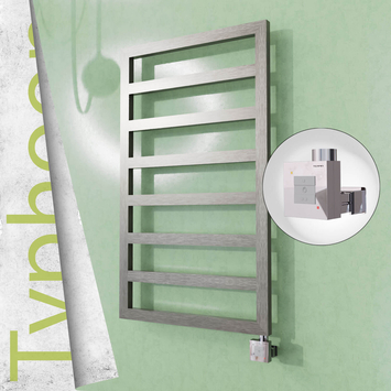 Radiva - Typhoon Elektrikli Paslanmaz Çelik Havlupan 400x1580 Satin Polisaj (KTX1 Termostat) 300W
