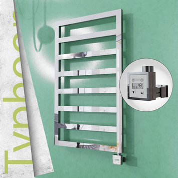 Radiva - Typhoon Elektrikli Paslanmaz Çelik Havlupan 400x1580 Satin Polisaj (KTX3 Termostat) 300W