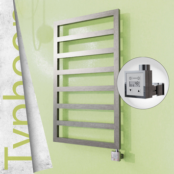 Radiva - Typhoon Elektrikli Paslanmaz Çelik Havlupan 400x1580 Satine Altın (KTX3 Termostat) 300W
