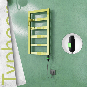 Radiva - Typhoon Elektrikli Paslanmaz Çelik Havlupan 400x740 Altın (On/Off Düğmeli) 200W