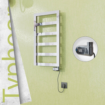Radiva - Typhoon Elektrikli Paslanmaz Çelik Havlupan 400x740 Ayna Polisaj (Thesis Termostat) 200W
