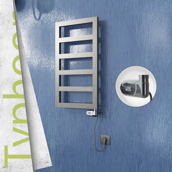 Radiva - Typhoon Elektrikli Paslanmaz Çelik Havlupan 400x740 Satin Polisaj (Thesis Termostat) 200W