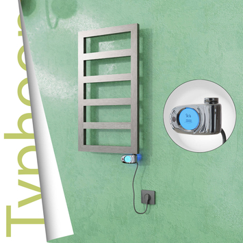  - TYPHOON Elektrikli Paslanmaz Çelik Havlupan 400x740 Satine Altın (Musa Termostat) 200W