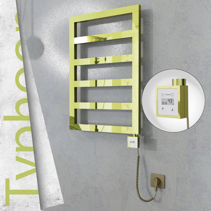 TYPHOON Elektrikli Paslanmaz Çelik Havlupan 500x1020 Altın (KTX3 Termostat) 300W Spiral Kablolu