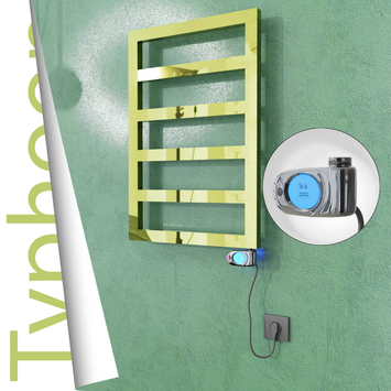 Radiva - Typhoon Elektrikli Paslanmaz Çelik Havlupan 500x1020 Altın (Musa Termostat) 300W