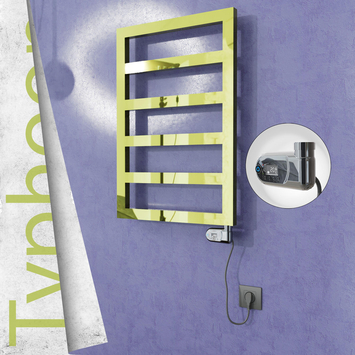 Radiva - Typhoon Elektrikli Paslanmaz Çelik Havlupan 500x1020 Altın (Thesis Termostat) 300W