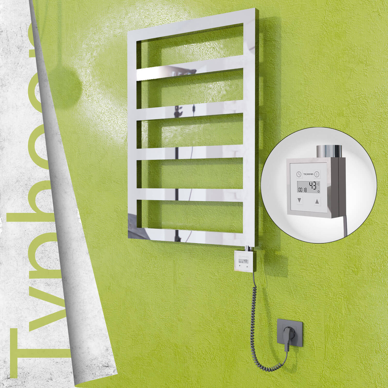TYPHOON Elektrikli Paslanmaz Çelik Havlupan 500x1020 Ayna Polisaj (KTX3 Termostat) 300W Spiral Kablolu