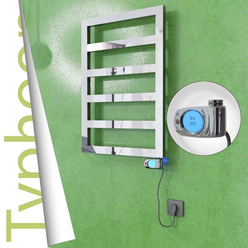 TYPHOON Elektrikli Paslanmaz Çelik Havlupan 500x1020 Ayna Polisaj (Musa Termostat) 300W