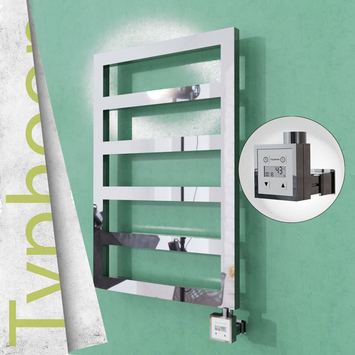 Radiva - Typhoon Elektrikli Paslanmaz Çelik Havlupan 500x1020 Satin Polisaj (KTX3 Termostat) 300W