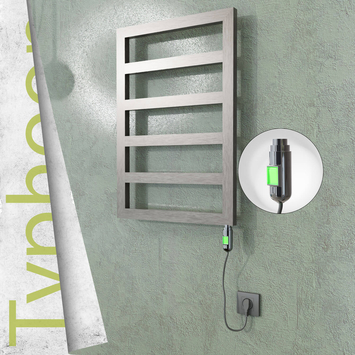 Radiva - Typhoon Elektrikli Paslanmaz Çelik Havlupan 500x1020 Satin Polisaj (On/Off Düğmeli) 300W