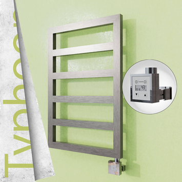 Radiva - Typhoon Elektrikli Paslanmaz Çelik Havlupan 500x1020 Satine Altın (KTX3 Termostat) 300W