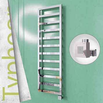 Radiva - Typhoon Elektrikli Paslanmaz Çelik Havlupan 500x1160 Ayna Polisaj (KTX1 Termostat) 300W