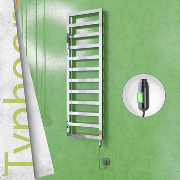 Radiva - Typhoon Elektrikli Paslanmaz Çelik Havlupan 500x1160 Ayna Polisaj (On/Off Düğmeli) 300W