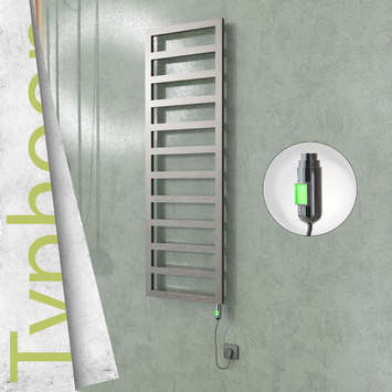 Radiva - Typhoon Elektrikli Paslanmaz Çelik Havlupan 500x1160 Satin Polisaj (On/Off Düğmeli) 300W