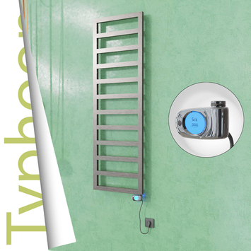 Radiva - Typhoon Elektrikli Paslanmaz Çelik Havlupan 500x1160 Satine Altın (Musa Termostat) 300W