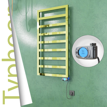 Radiva - Typhoon Elektrikli Paslanmaz Çelik Havlupan 500x1580 Altın (Musa Termostat) 600W