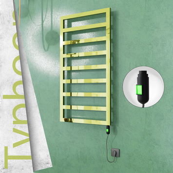 Radiva - Typhoon Elektrikli Paslanmaz Çelik Havlupan 500x1580 Altın (On/Off Düğmeli) 600W